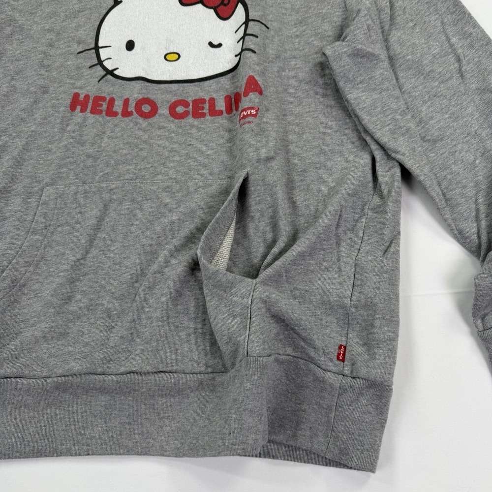 Levi's X Hello Kitty Sanrio Hello Celina Hoodie Gray … - Gem